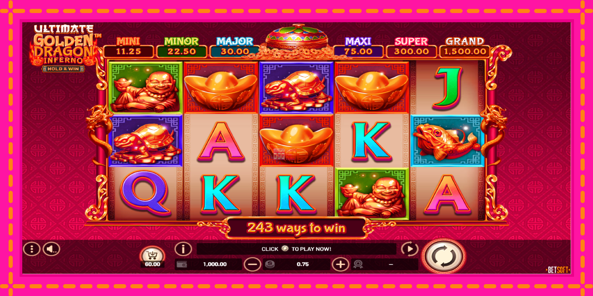 Slot machine Ultimate Golden Dragon Inferno gratuitamente, immagine 2