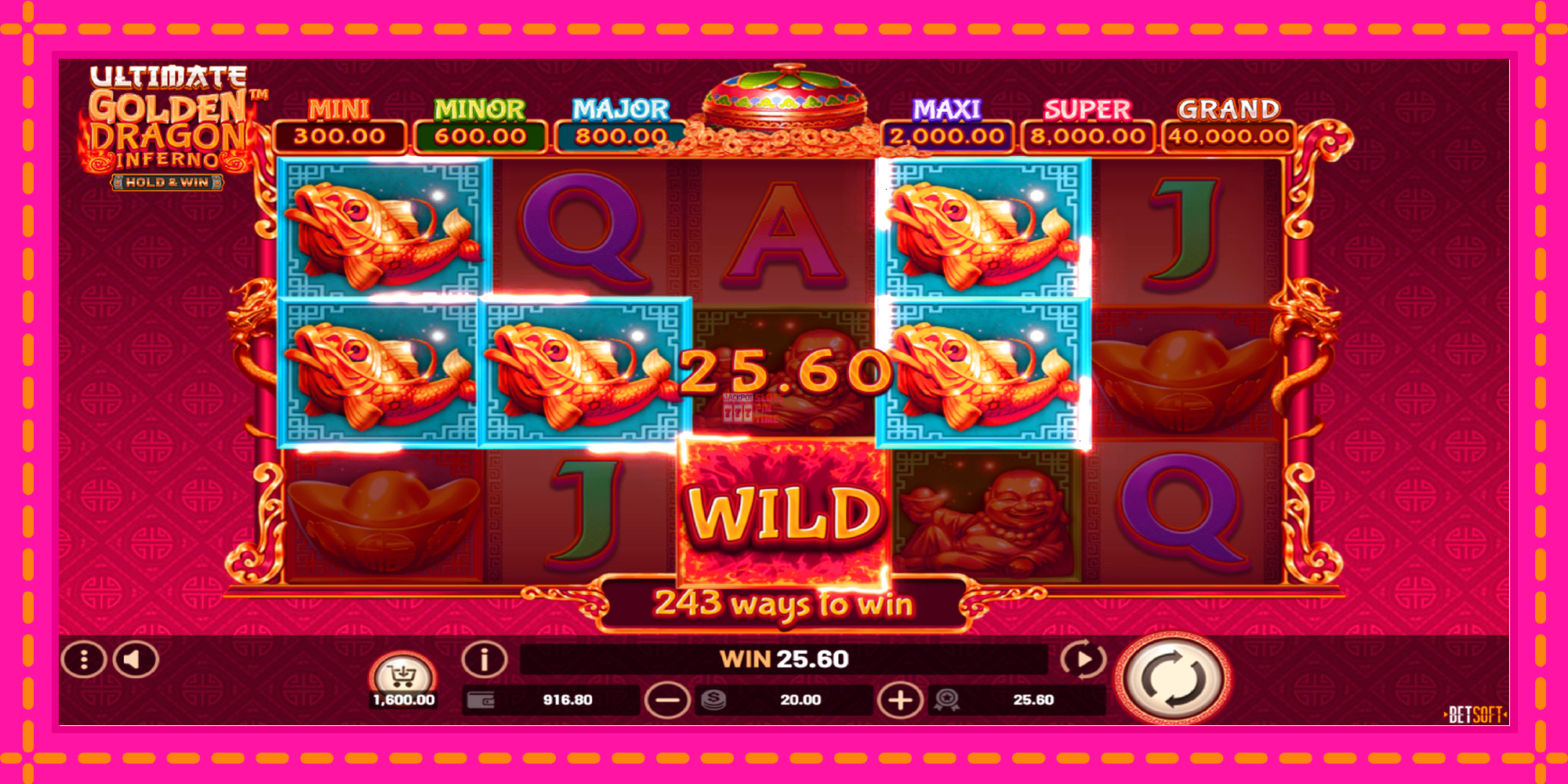 Slot machine Ultimate Golden Dragon Inferno gratuitamente, immagine 4