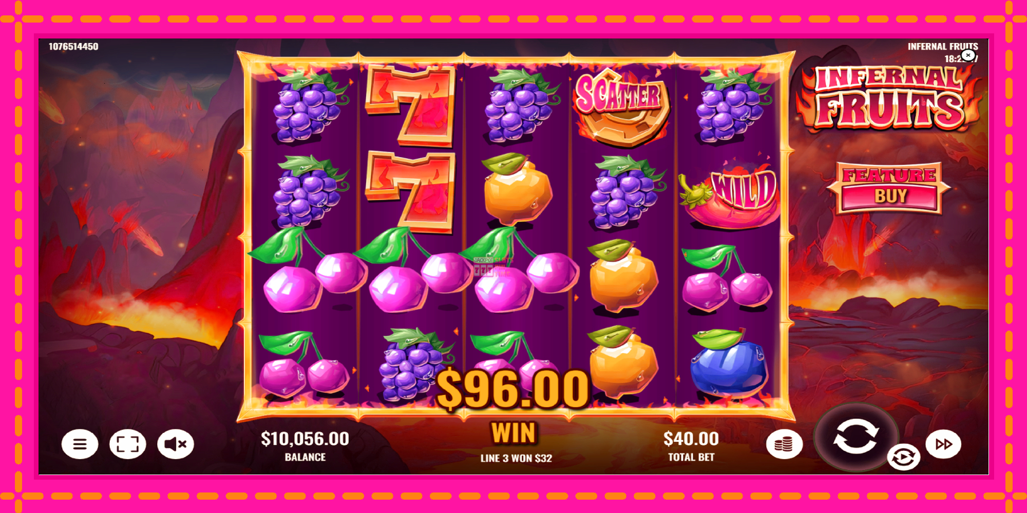 Slot machine Infernal Fruits gratuitamente, immagine 3