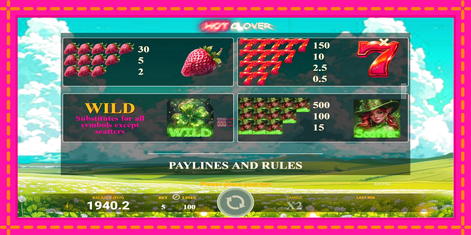 Slot machine Hot Clover gratuitamente, immagine 5