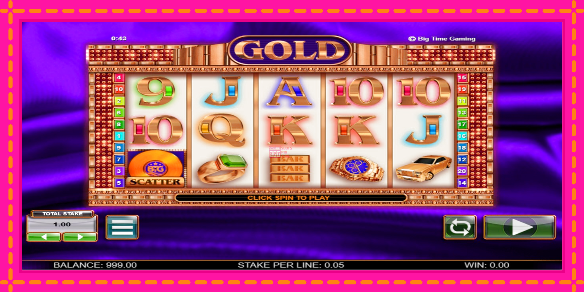 Slot machine Gold gratuitamente, immagine 1