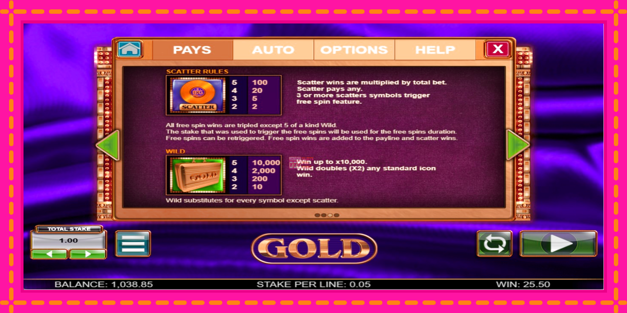 Slot machine Gold gratuitamente, immagine 4