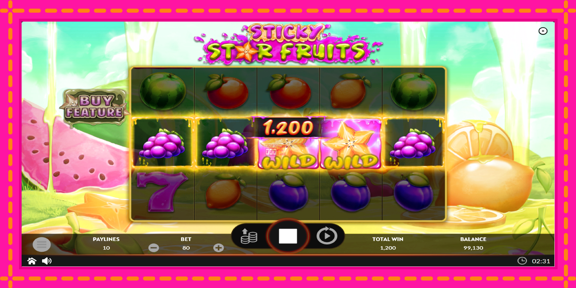 Slot machine Sticky Star Fruits gratuitamente, immagine 4