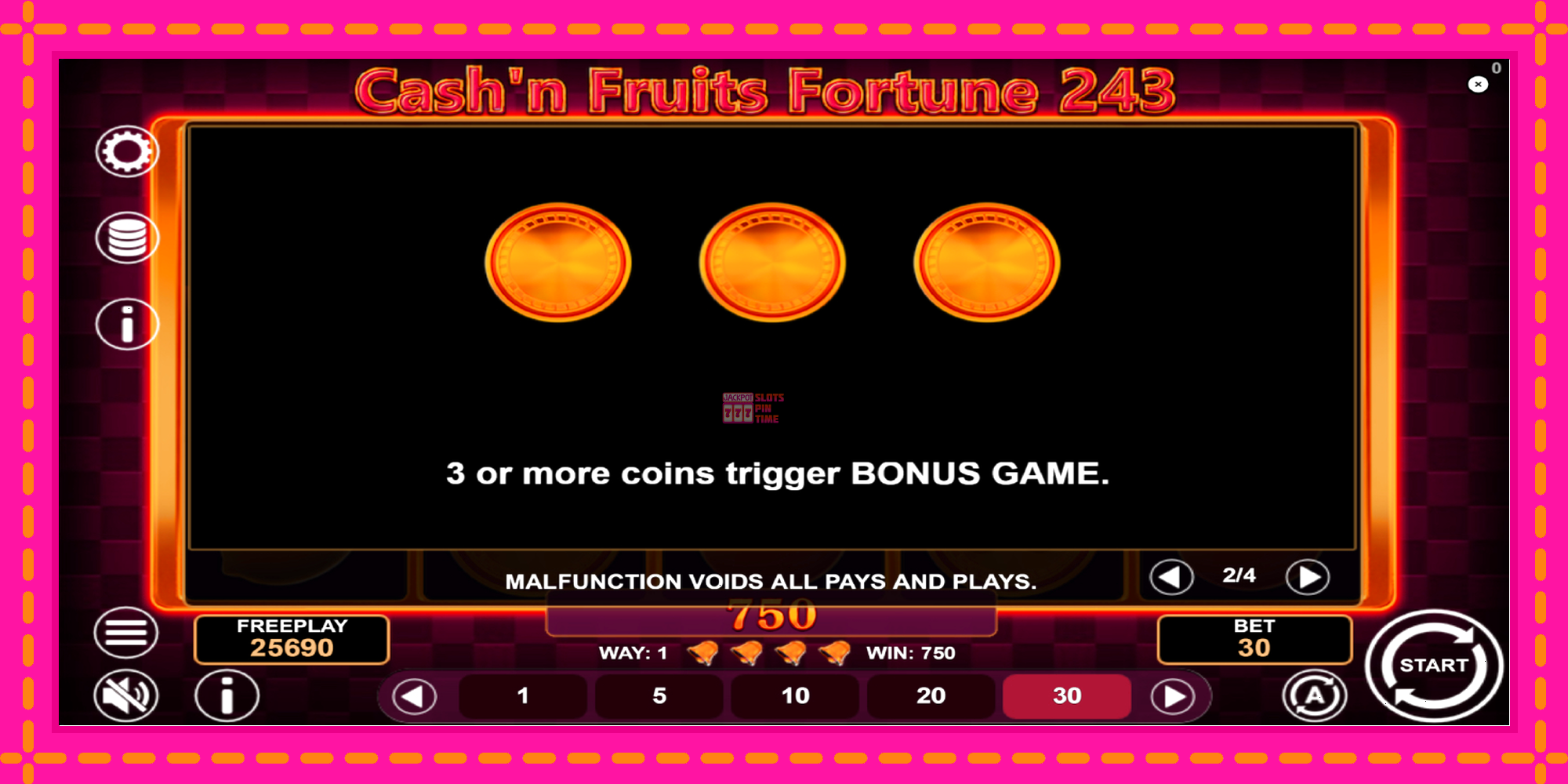 Slot machine Cashn Fruits Fortune 243 gratuitamente, immagine 7