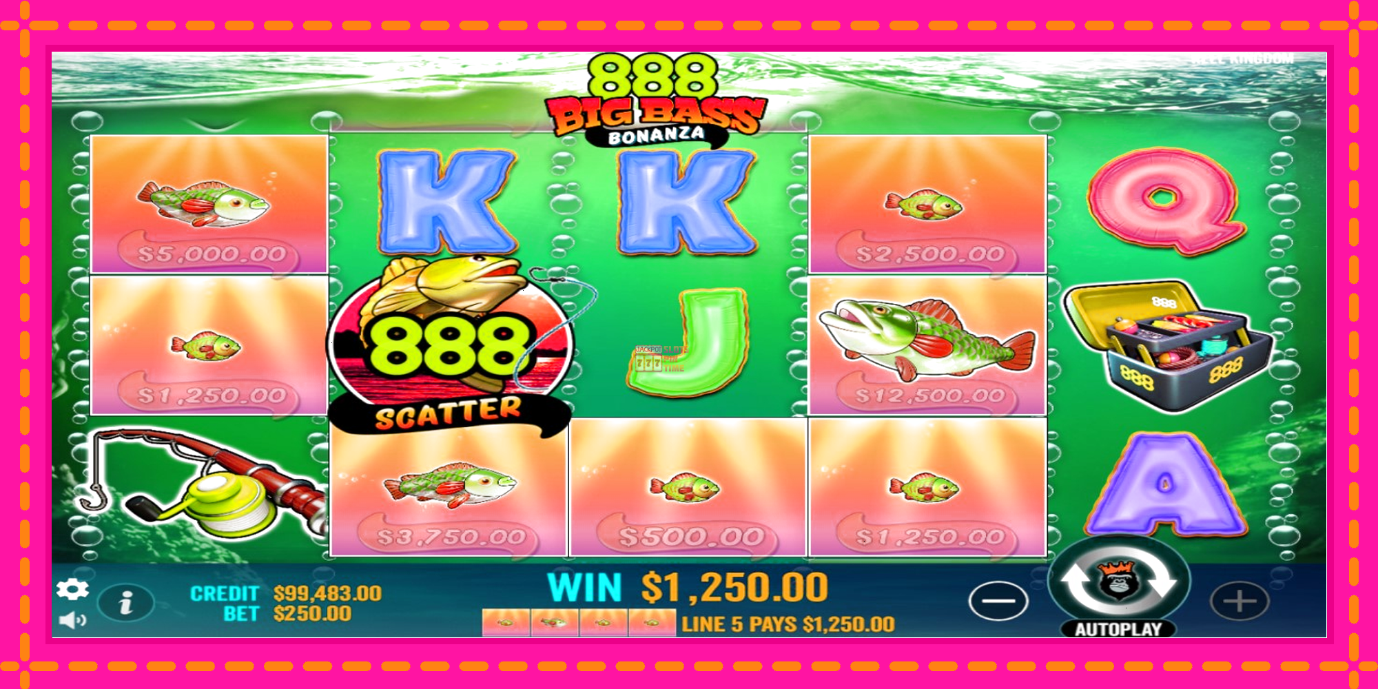 Slot machine 888 Big Bass Bonanza gratuitamente, immagine 3