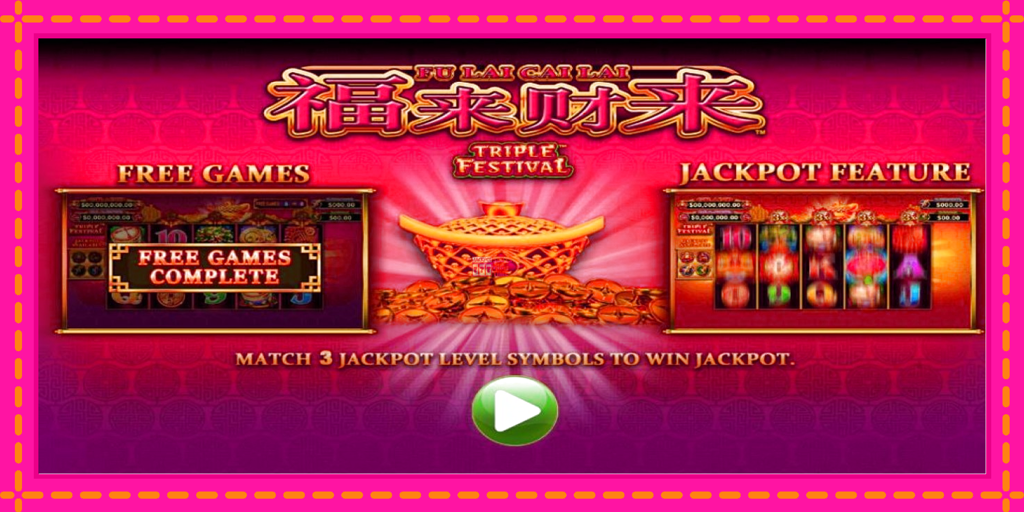 Slot machine Fu Lai Cai Lai Triple Festival gratuitamente, immagine 1