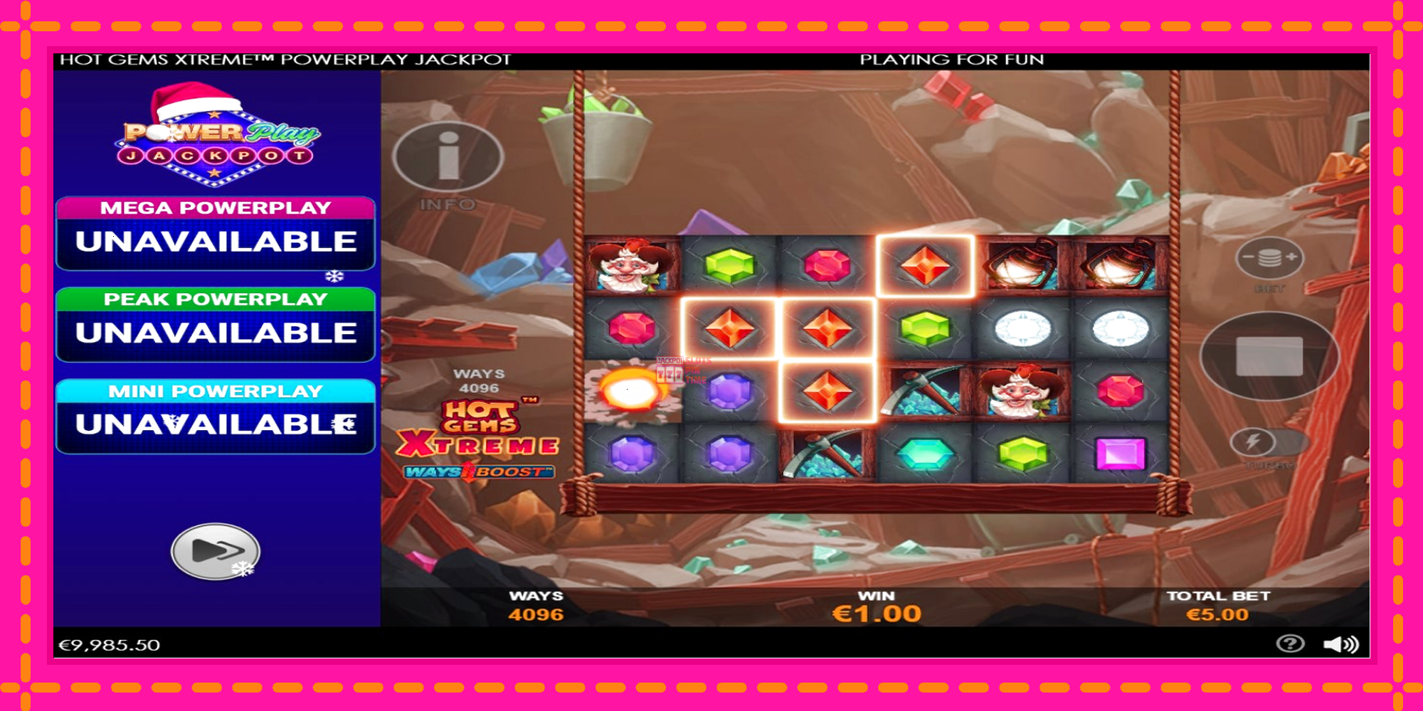 Slot machine Hot Gems Xtreme PowerPlay Jackpot gratuitamente, immagine 3