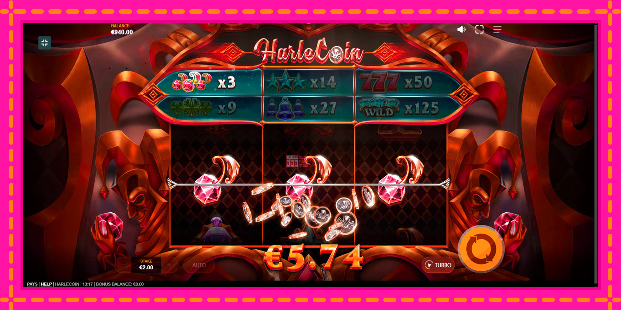 Slot machine HarleCoin gratuitamente, immagine 2