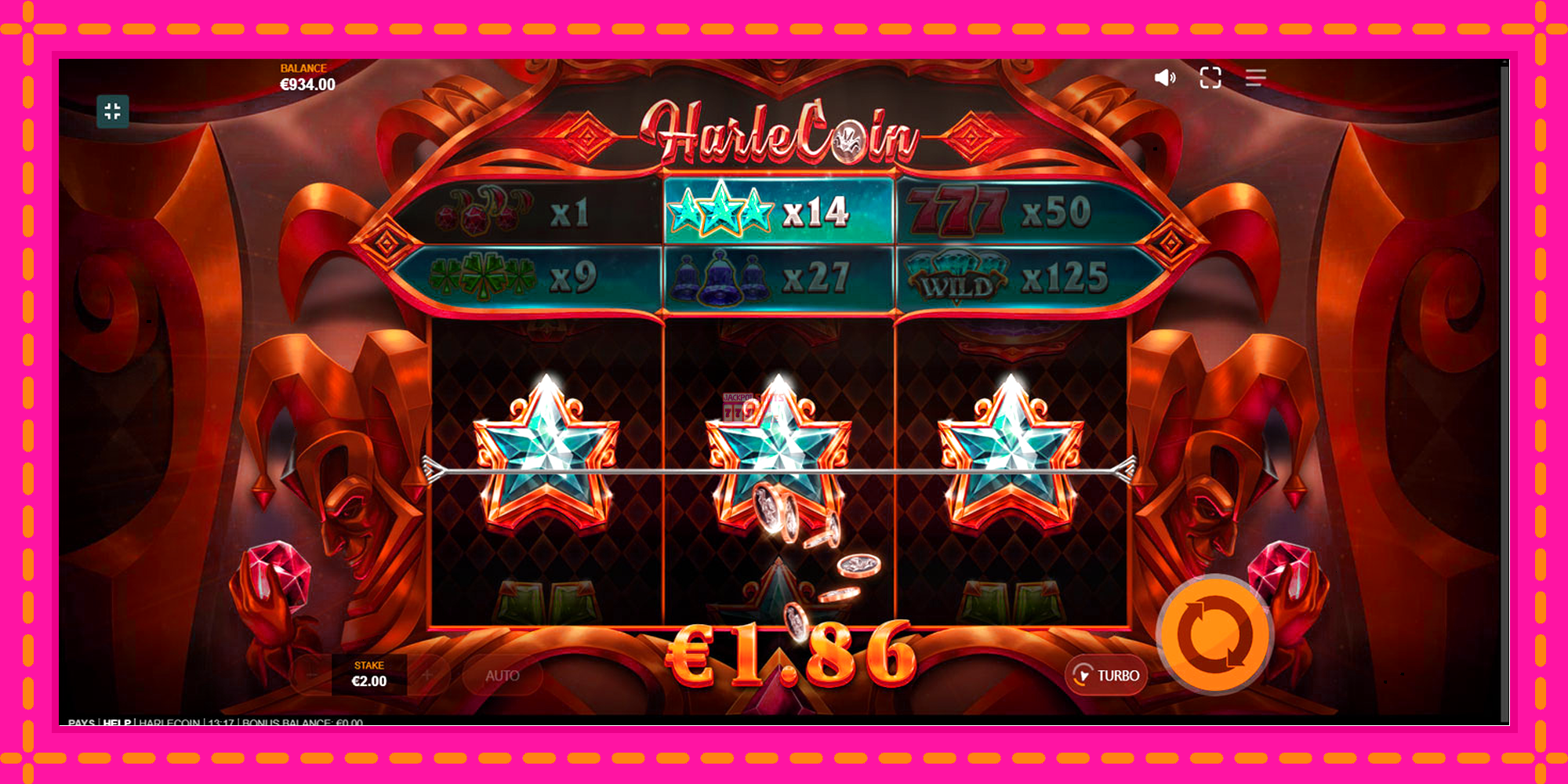 Slot machine HarleCoin gratuitamente, immagine 3