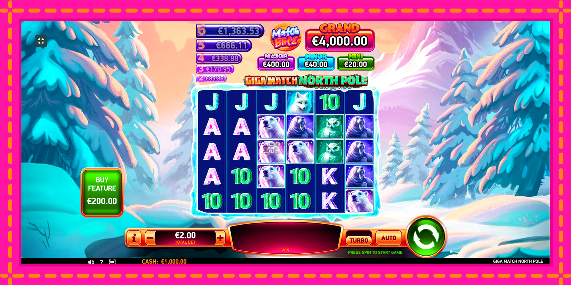 Slot machine Giga Match North Pole gratuitamente, immagine 1