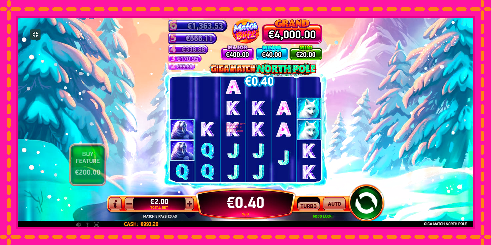 Slot machine Giga Match North Pole gratuitamente, immagine 3