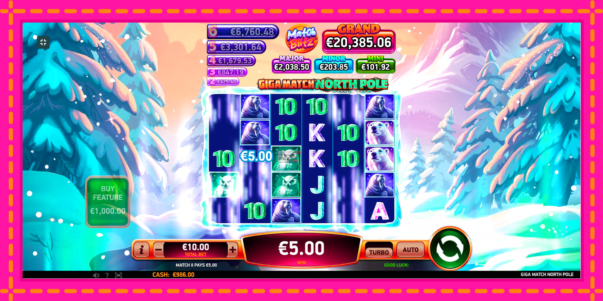 Slot machine Giga Match North Pole gratuitamente, immagine 4