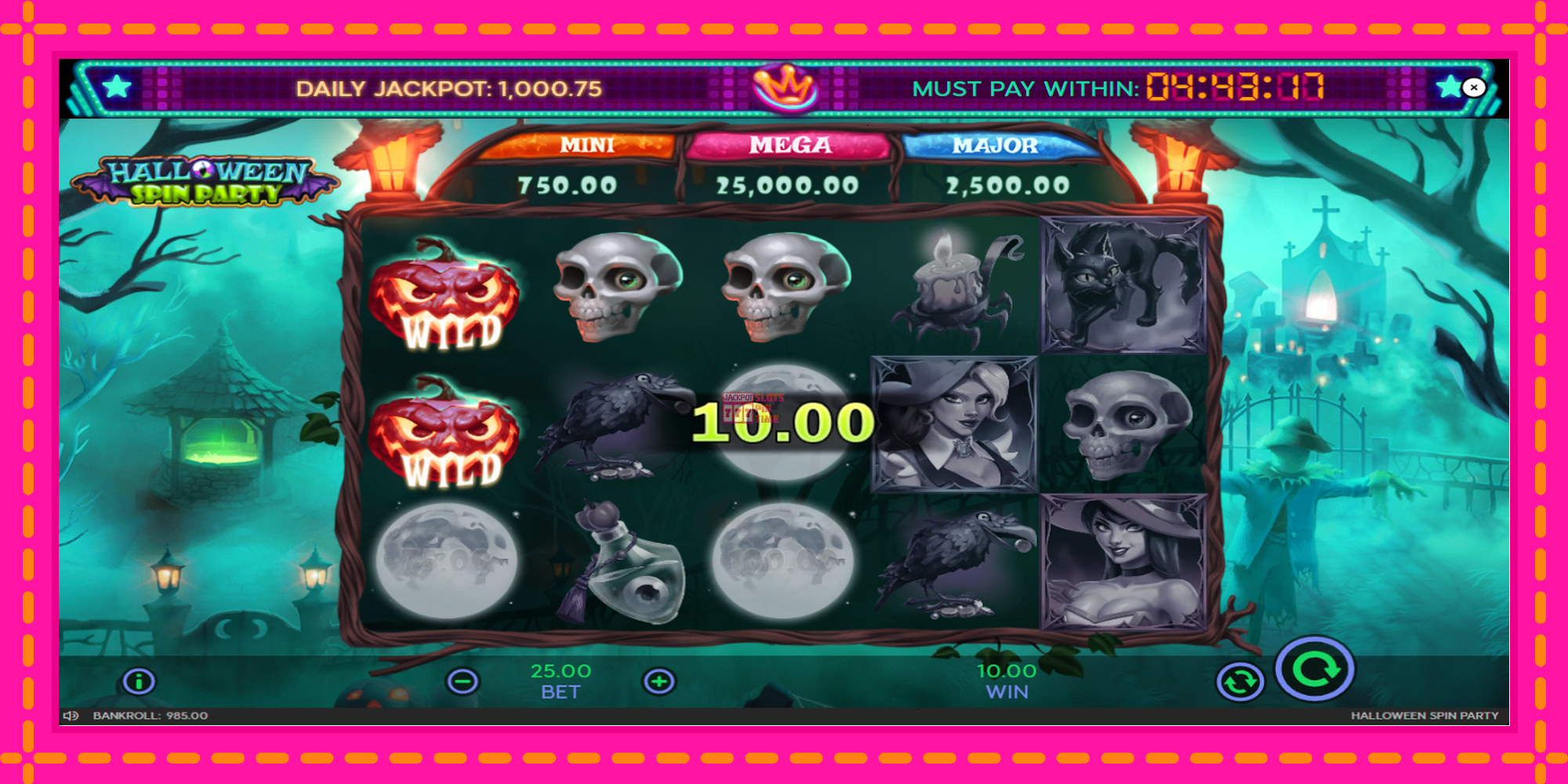 Slot machine Halloween Spin Party gratuitamente, immagine 4