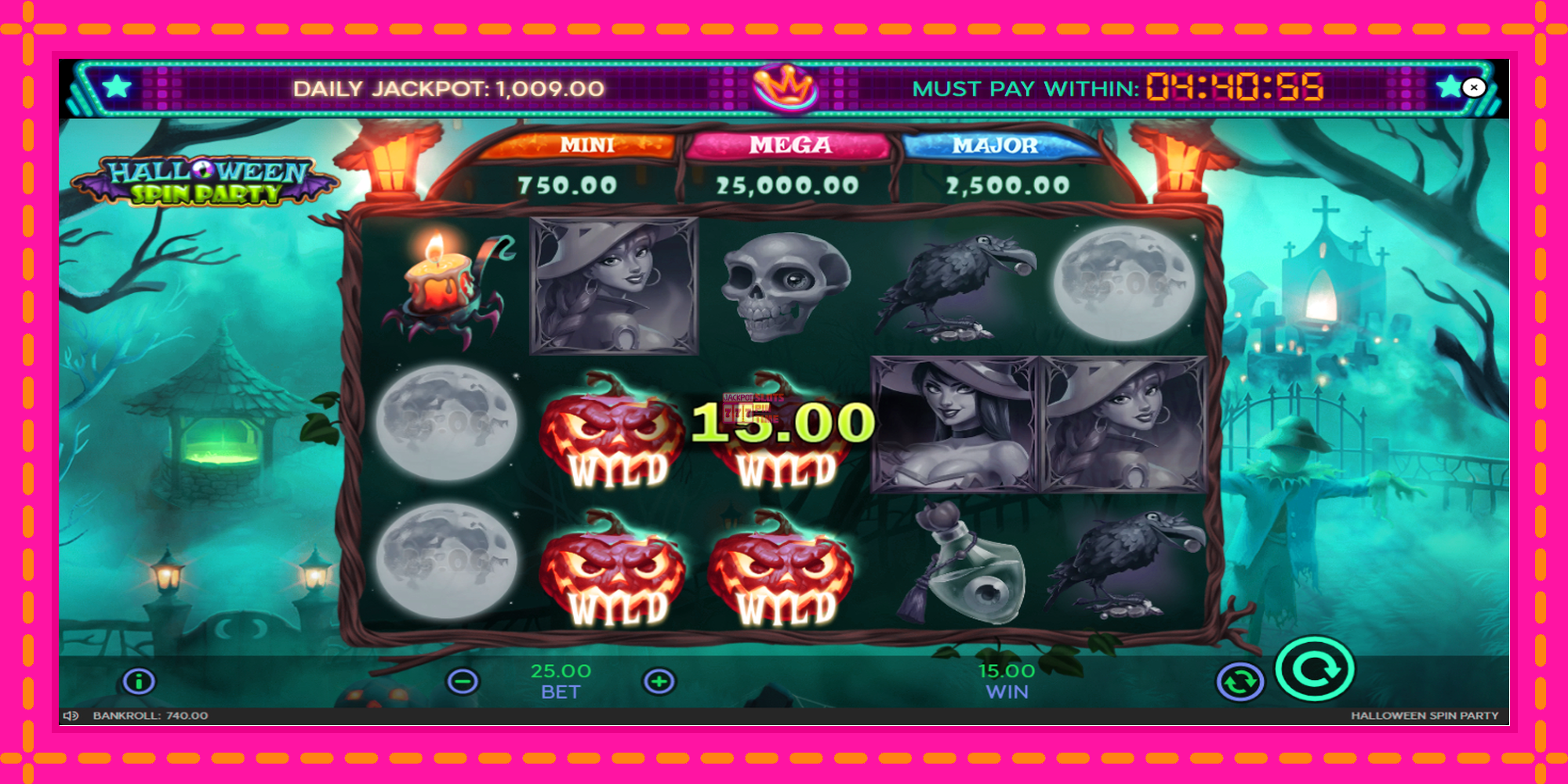 Slot machine Halloween Spin Party gratuitamente, immagine 5