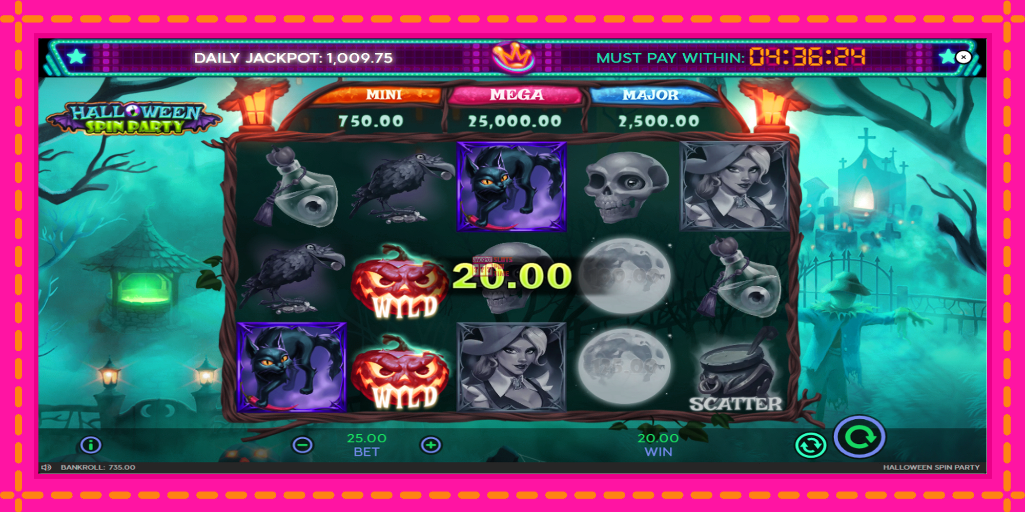 Slot machine Halloween Spin Party gratuitamente, immagine 6