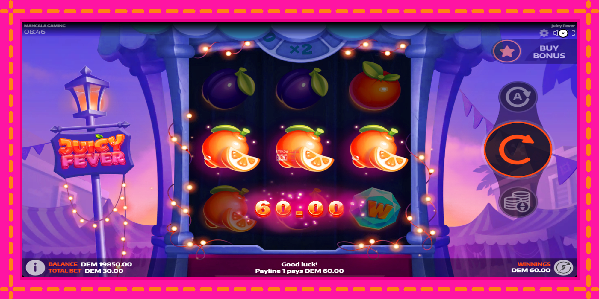 Slot machine Juicy Fever gratuitamente, immagine 3