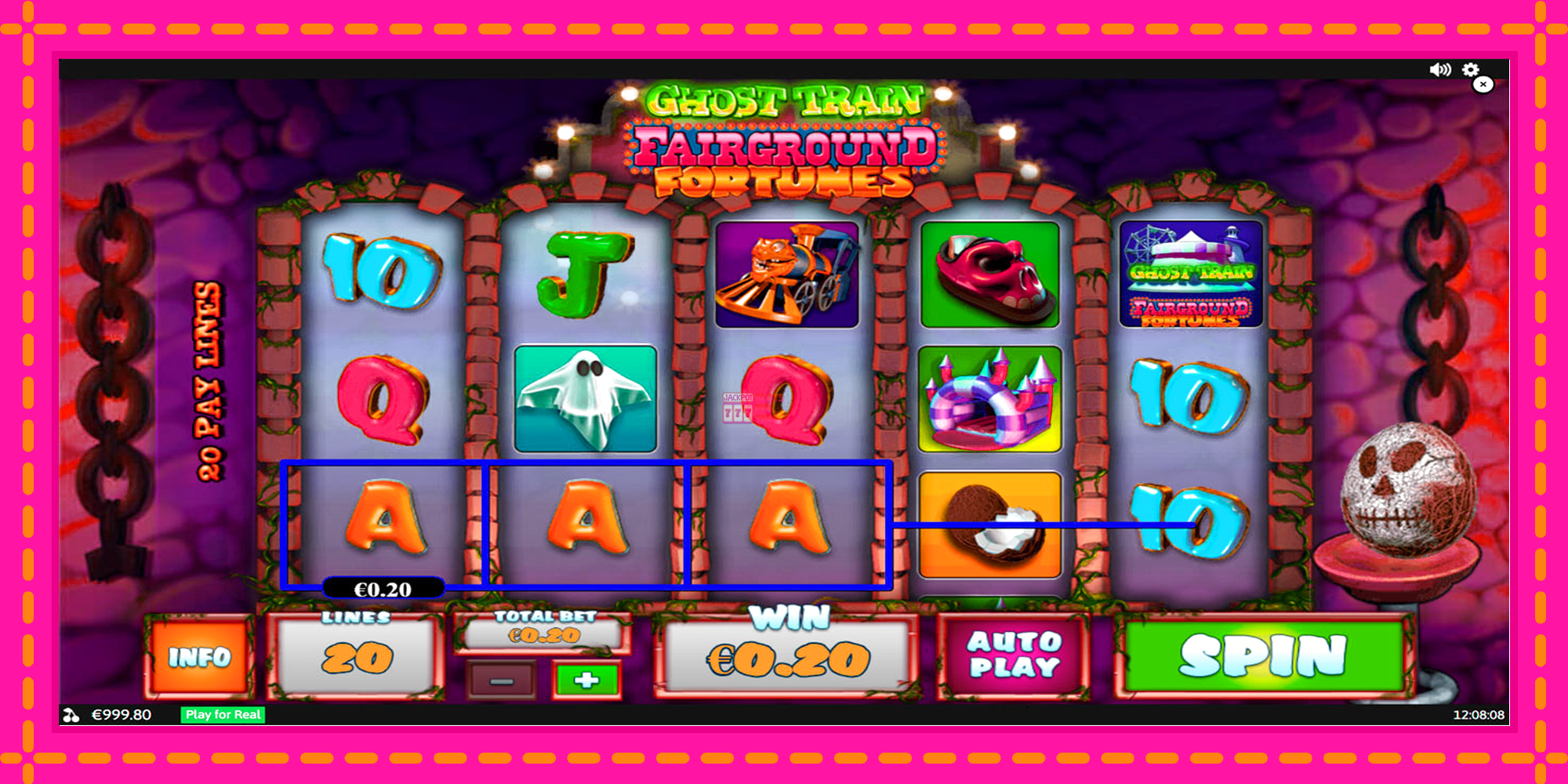 Slot machine Fairground Fortunes Ghost Train gratuitamente, immagine 3