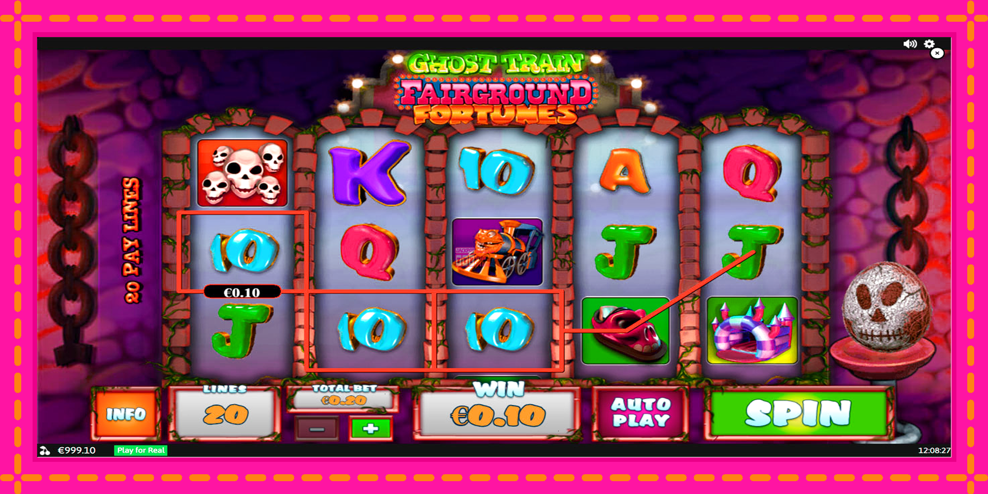 Slot machine Fairground Fortunes Ghost Train gratuitamente, immagine 4