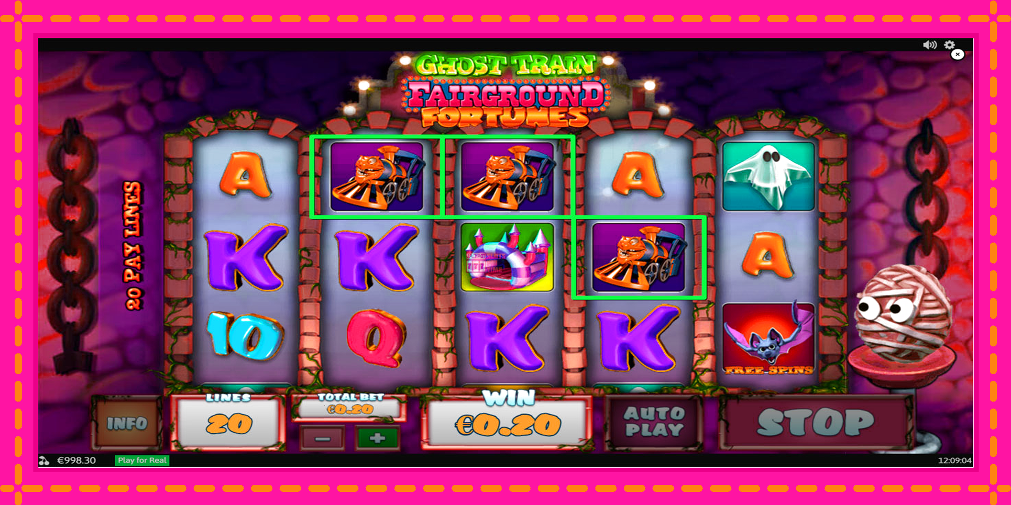 Slot machine Fairground Fortunes Ghost Train gratuitamente, immagine 5