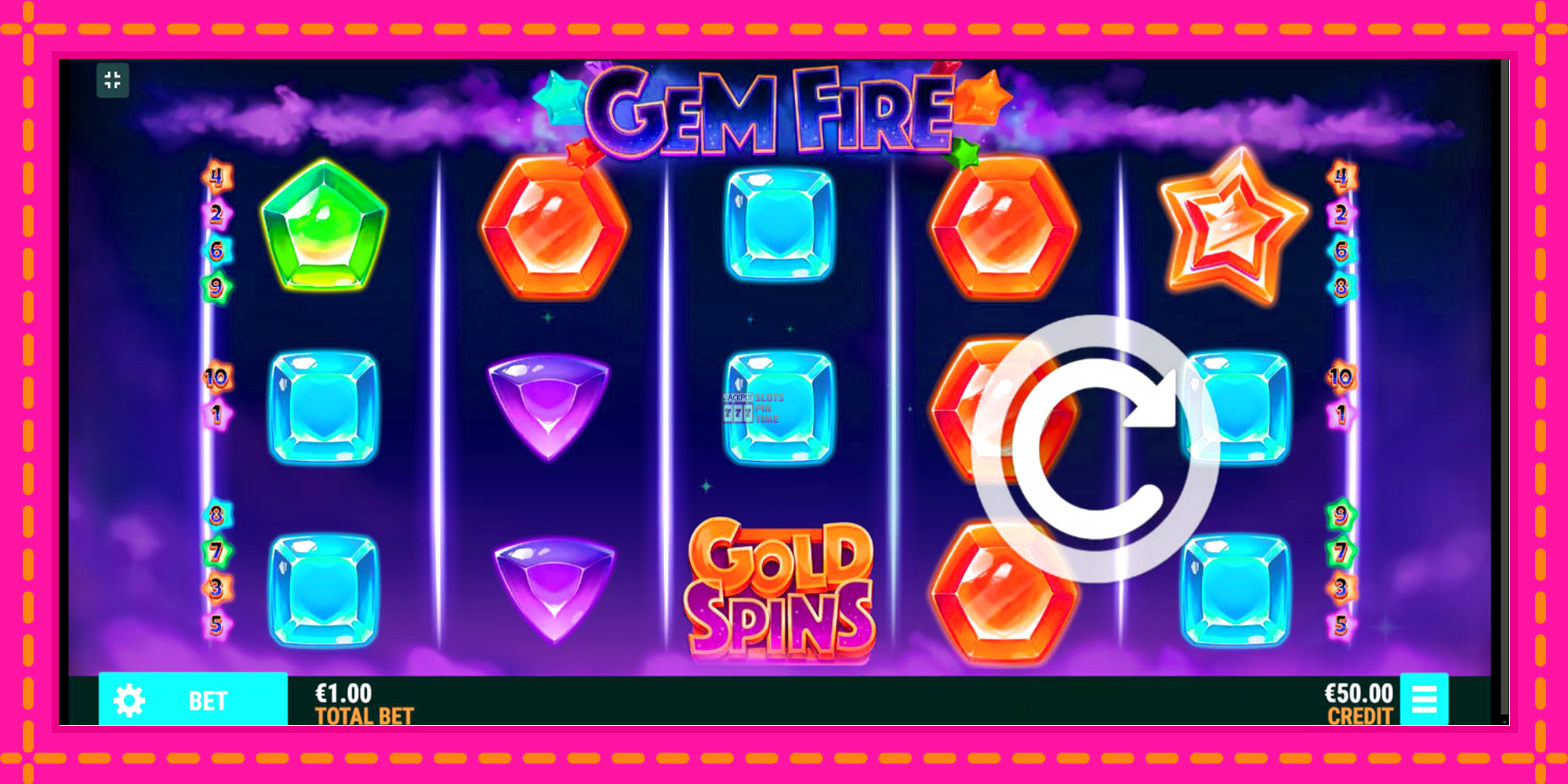 Slot machine Gem Fire gratuitamente, immagine 1