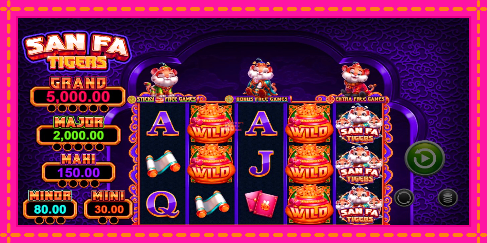 Slot machine San Fa Tigers gratuitamente, immagine 2