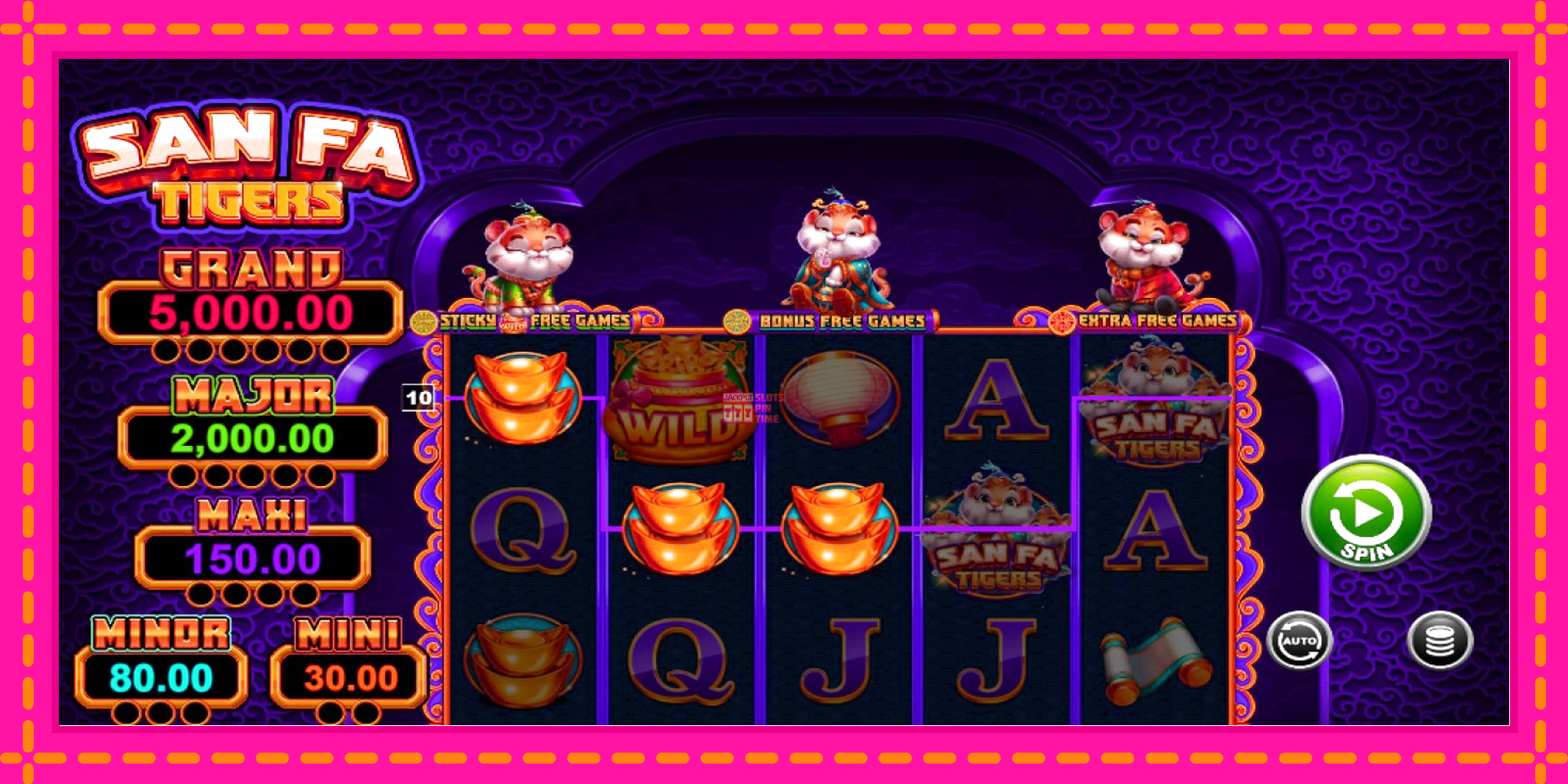 Slot machine San Fa Tigers gratuitamente, immagine 3