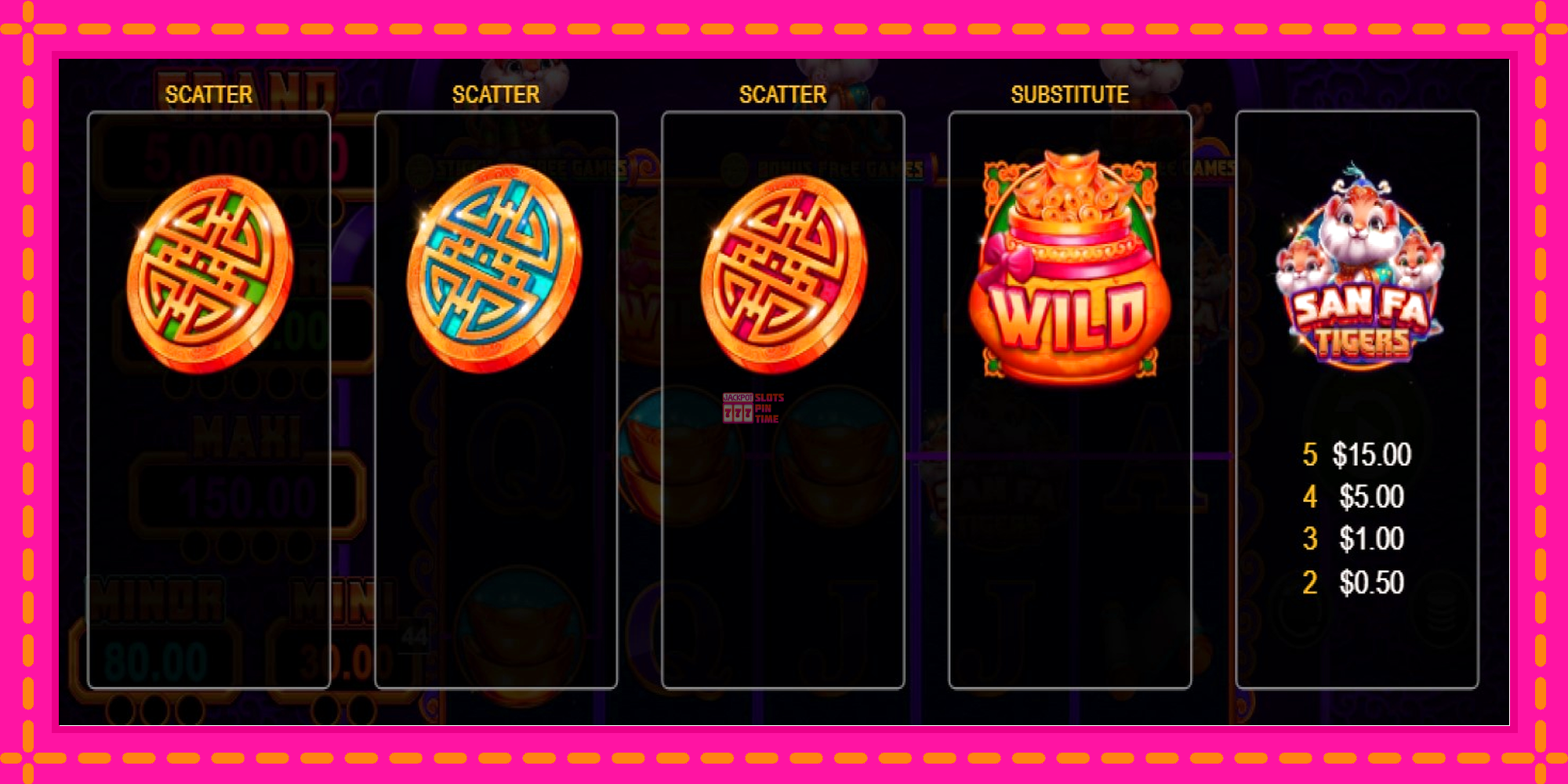 Slot machine San Fa Tigers gratuitamente, immagine 4