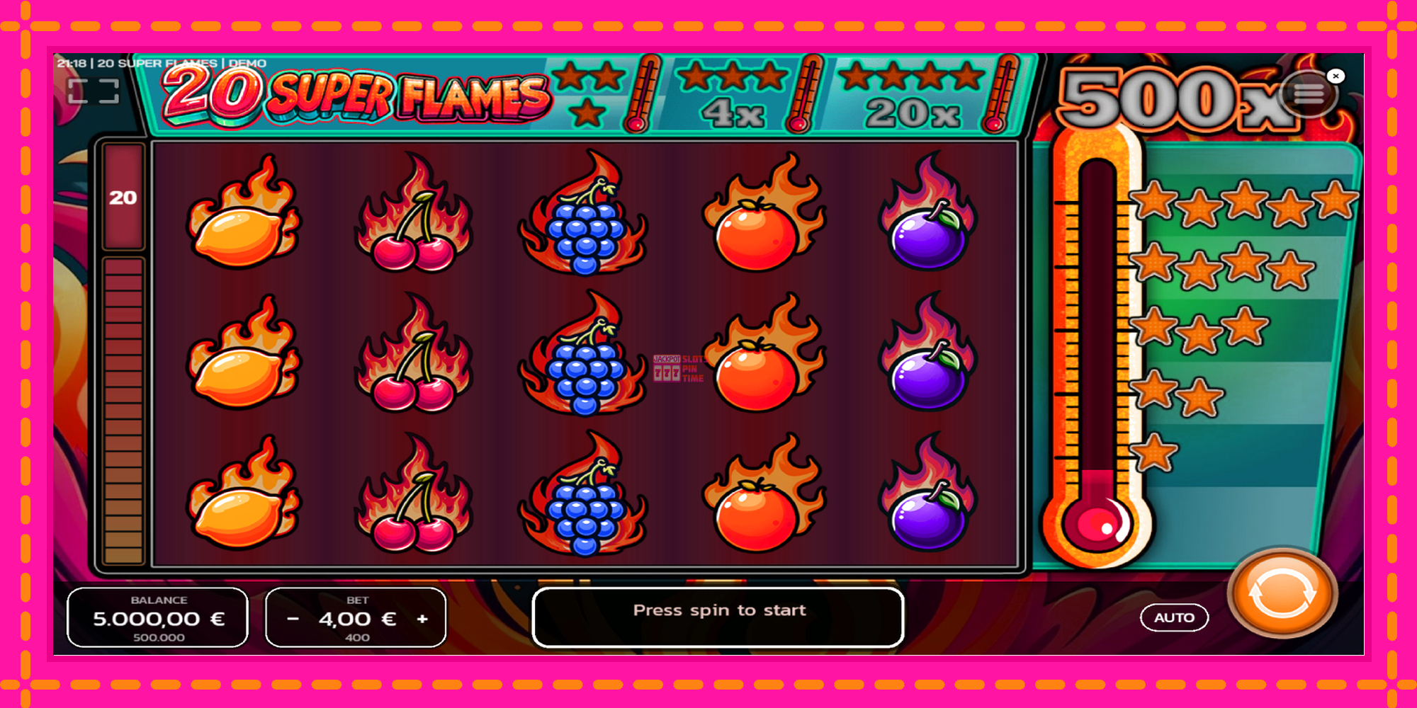 Slot machine 20 Super Flames gratuitamente, immagine 1