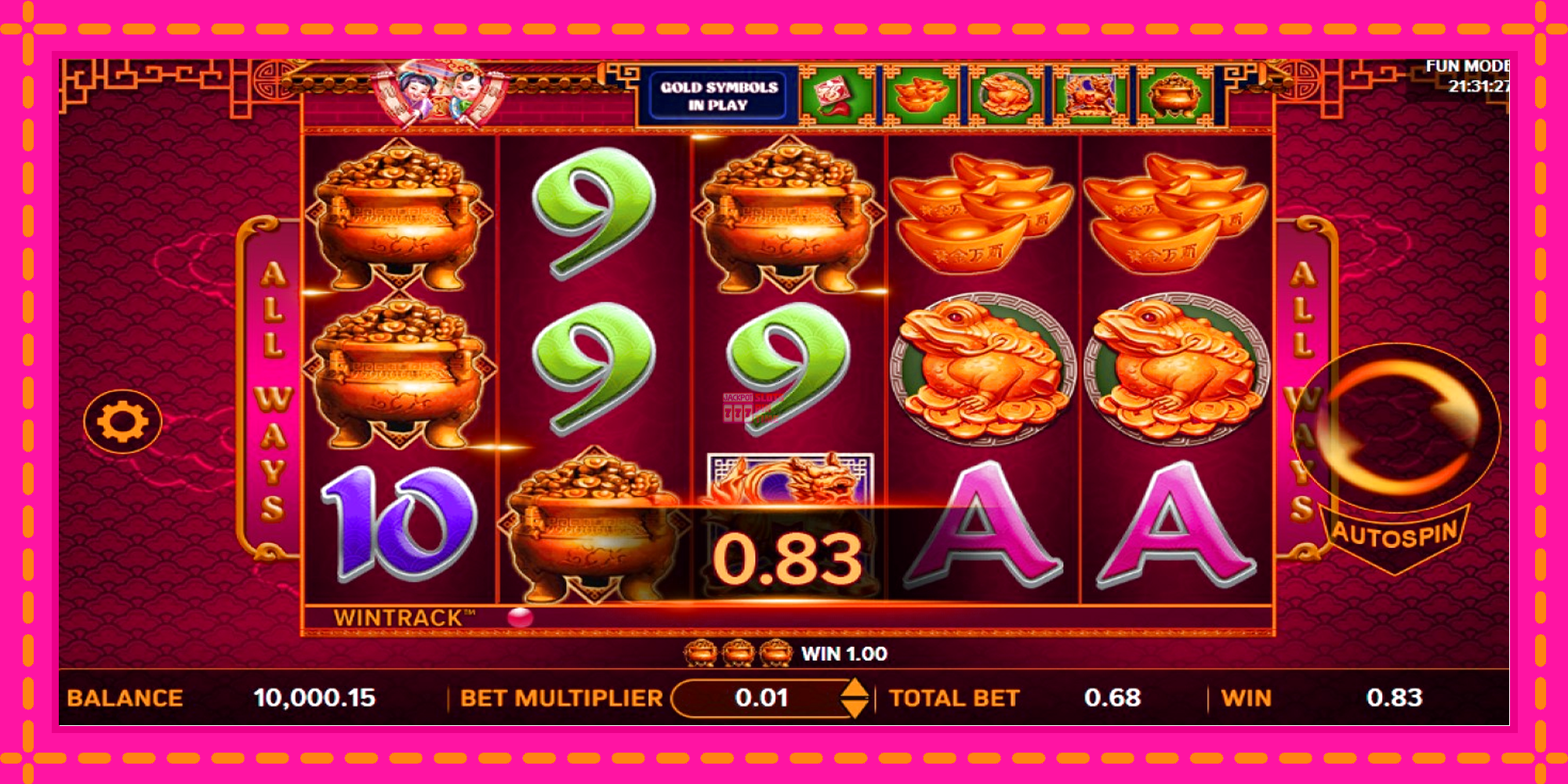 Slot machine Ju Bao Duo Fu gratuitamente, immagine 2