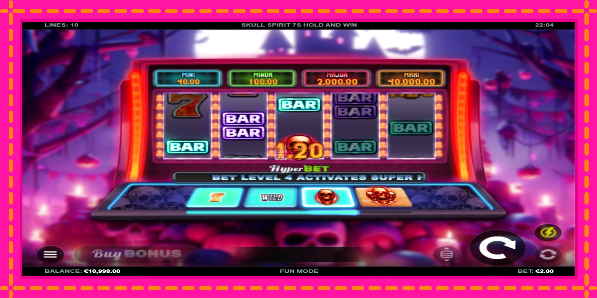 Slot machine Skull Spirit 7s Hold and Win gratuitamente, immagine 2