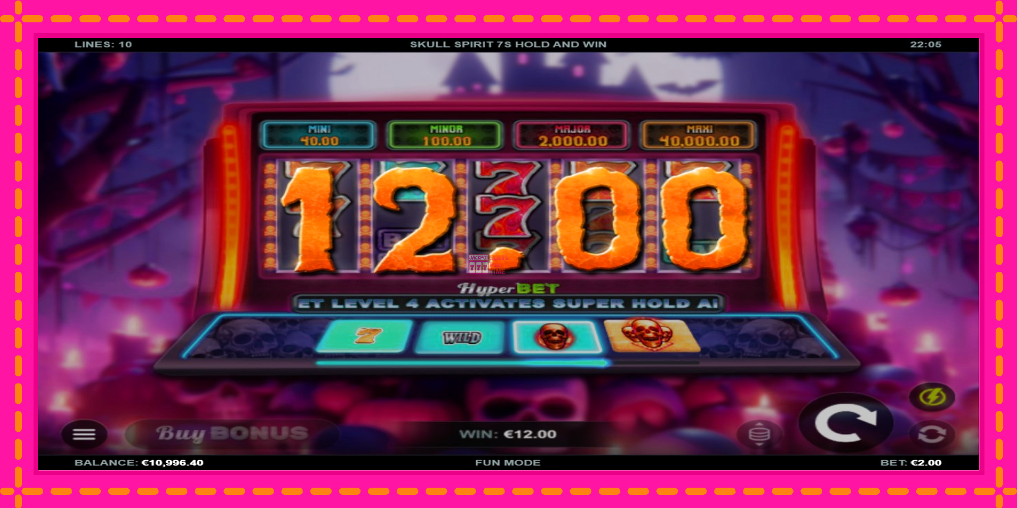 Slot machine Skull Spirit 7s Hold and Win gratuitamente, immagine 3