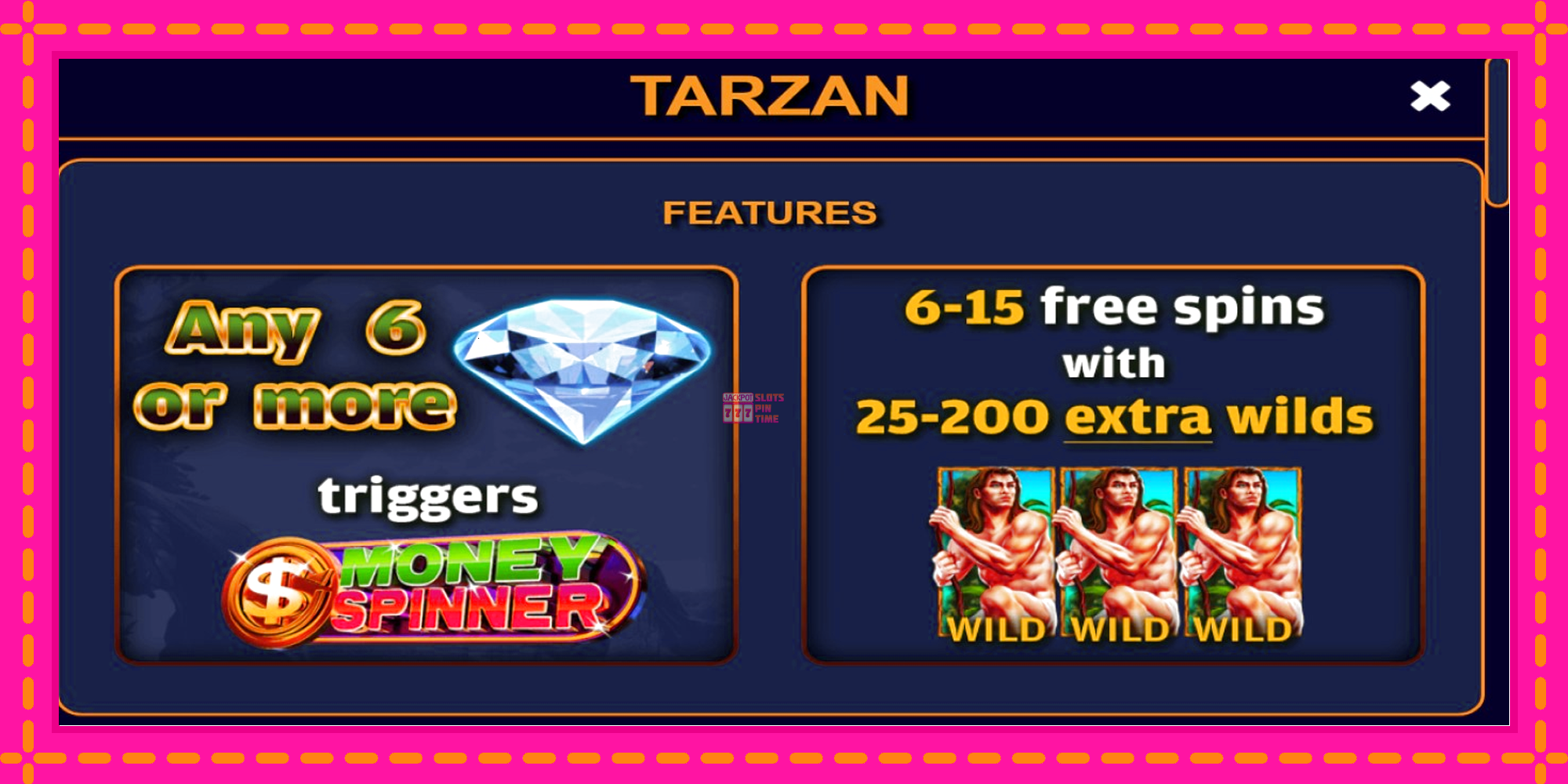 Slot machine Tarzan gratuitamente, immagine 3