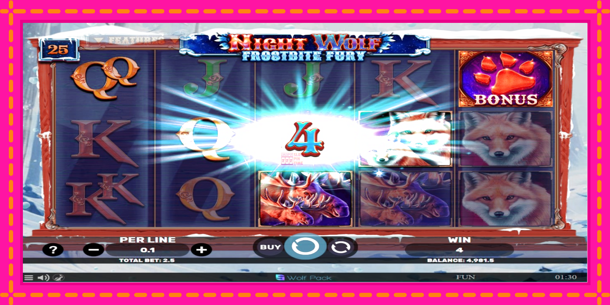 Slot machine Night Wolf - Frostbite Fury gratuitamente, immagine 3