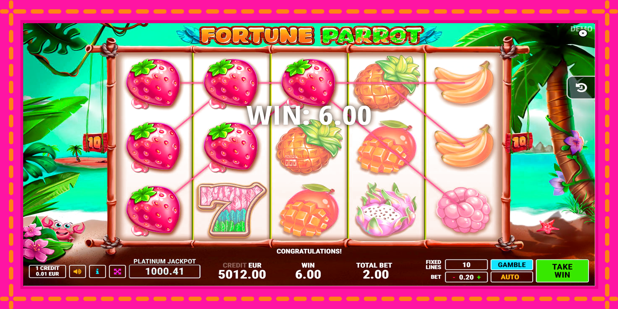 Slot machine Fortune Parrot gratuitamente, immagine 3