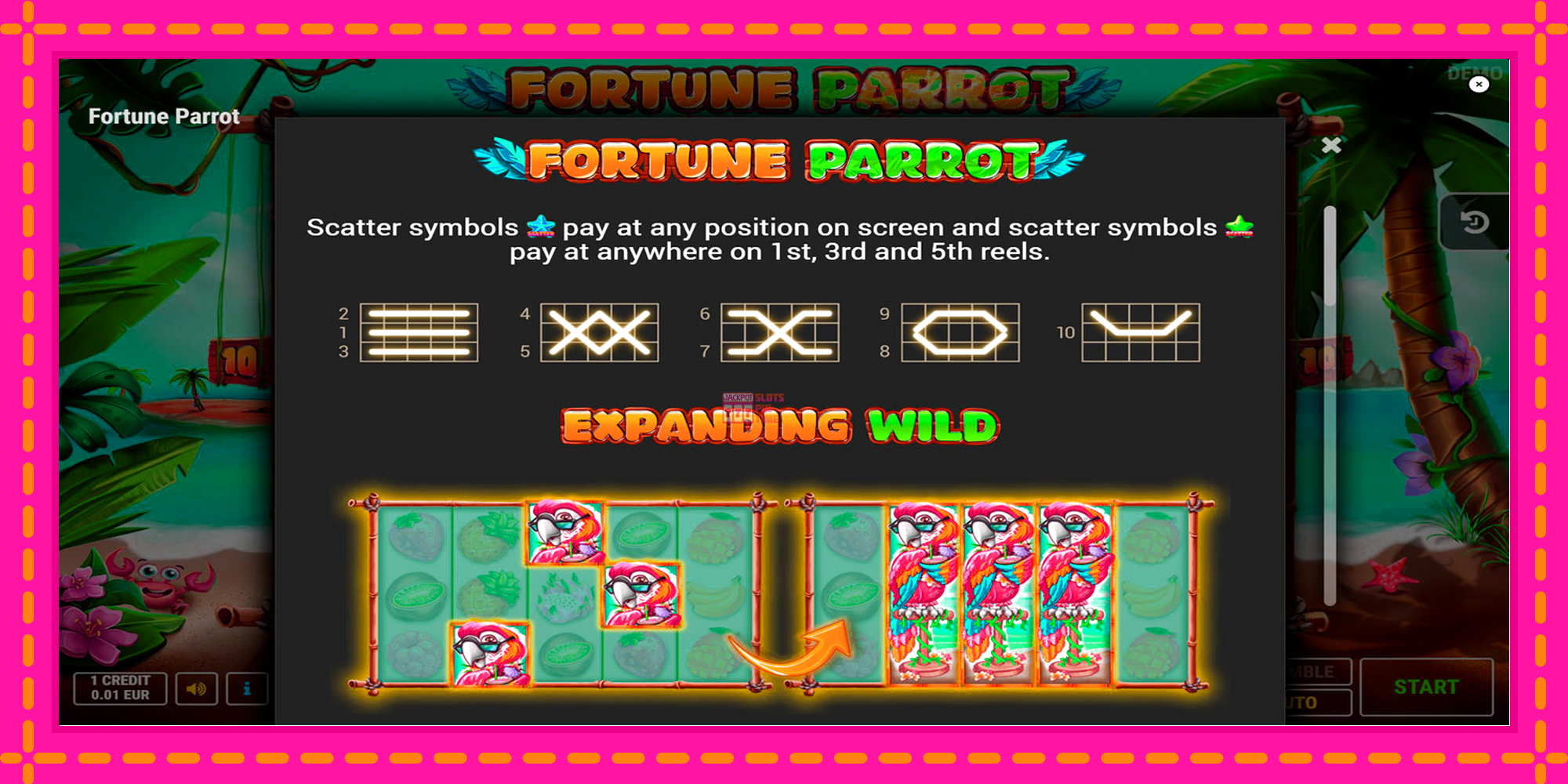 Slot machine Fortune Parrot gratuitamente, immagine 7