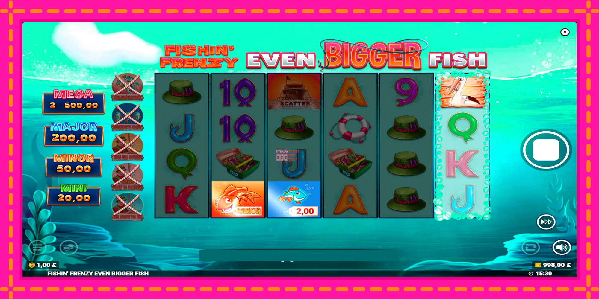 Slot machine Fishin Frenzy Even Bigger Fish gratuitamente, immagine 2