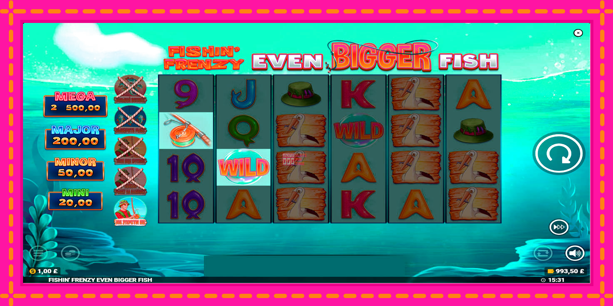 Slot machine Fishin Frenzy Even Bigger Fish gratuitamente, immagine 4