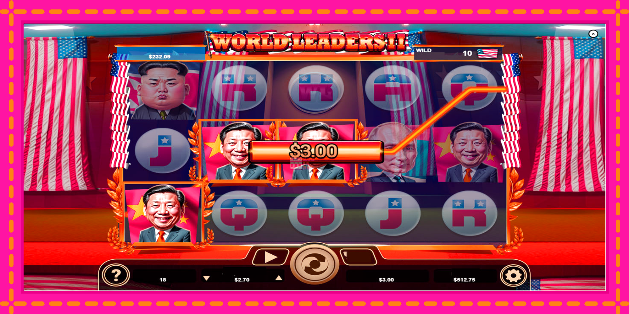 Slot machine World Leaders II gratuitamente, immagine 4