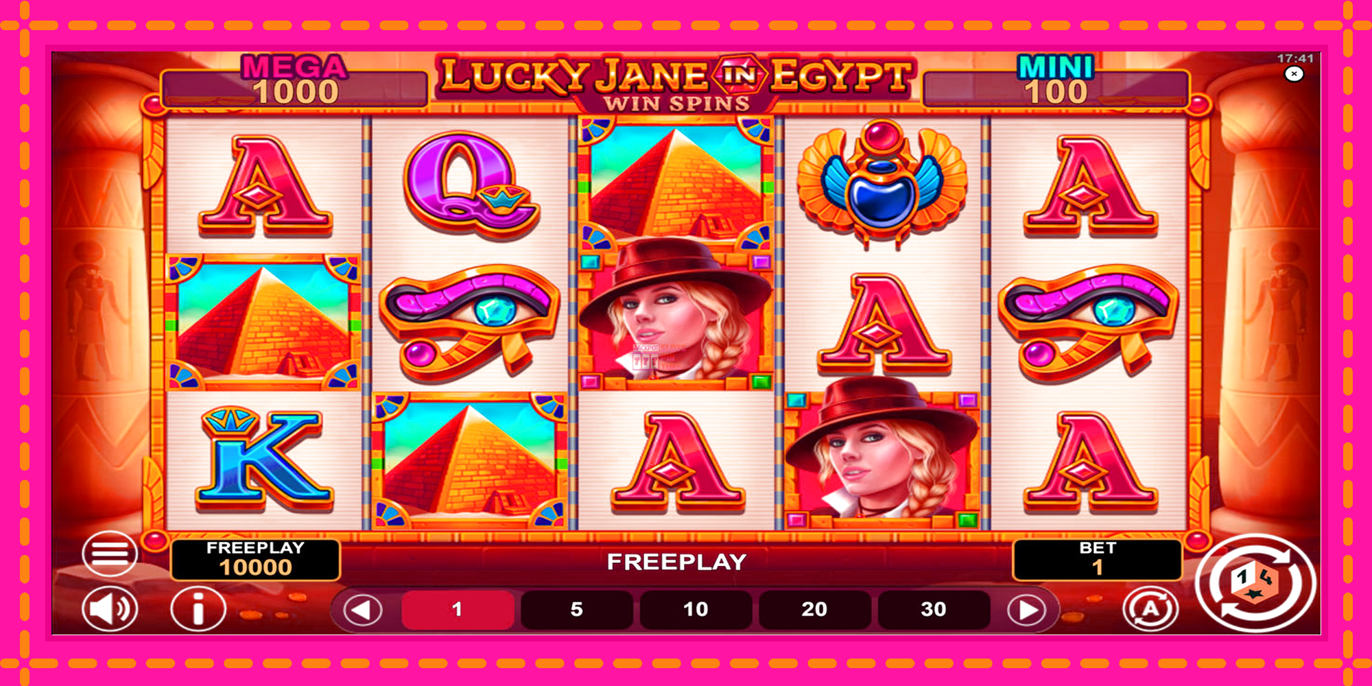 Slot machine Lucky Jane in Egypt Win Spins gratuitamente, immagine 1