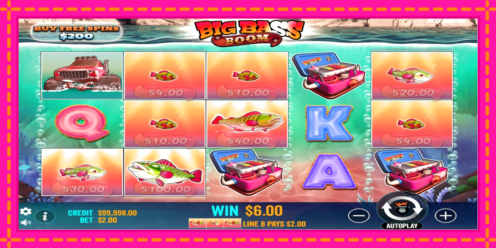 Slot machine Big Bass Boom gratuitamente, immagine 3