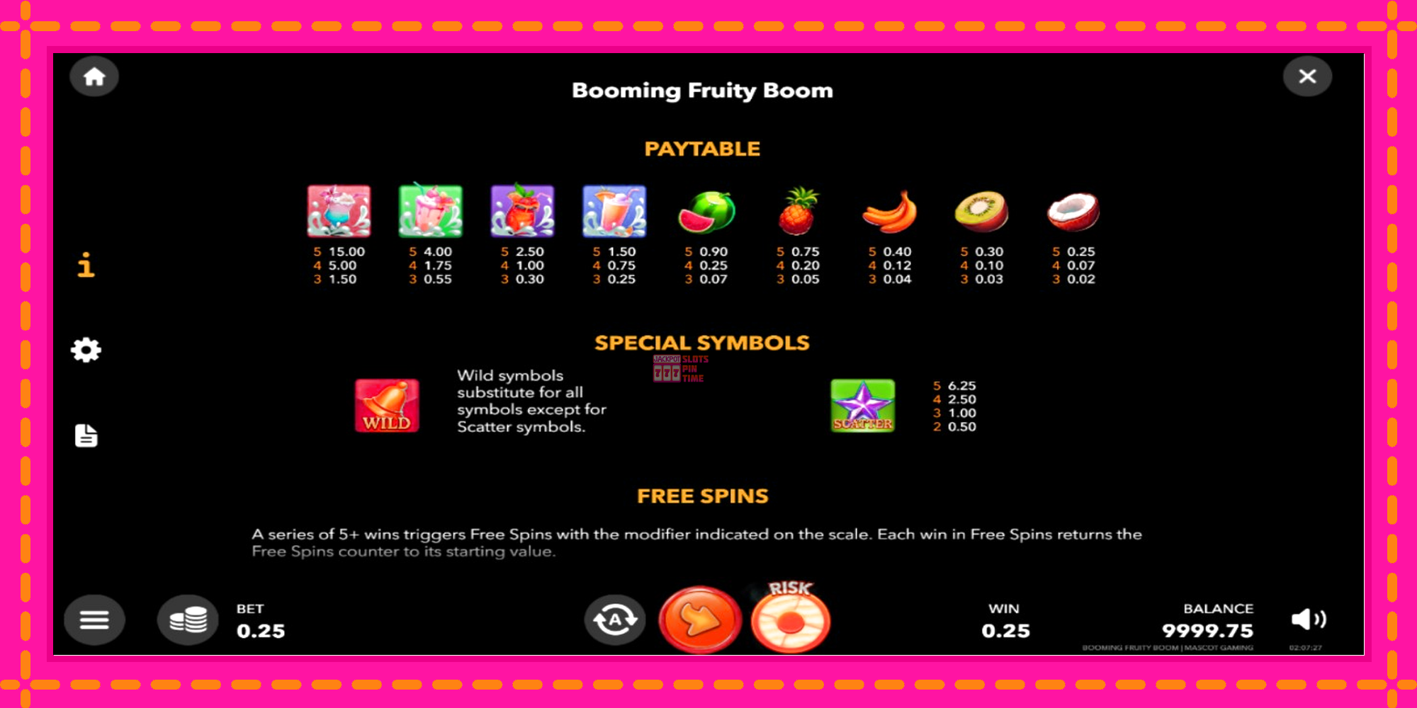 Slot machine Booming Fruity Boom gratuitamente, immagine 5