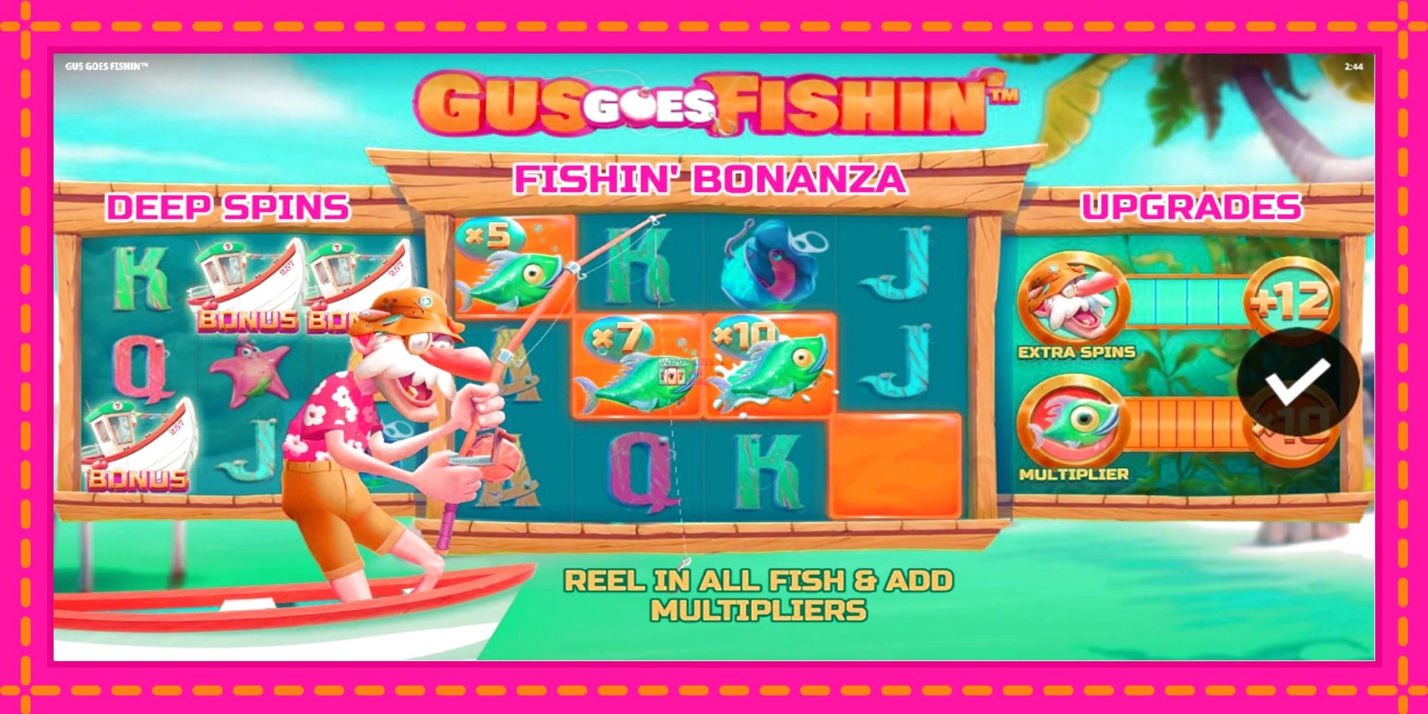 Slot machine Gus Goes Fishin gratuitamente, immagine 1