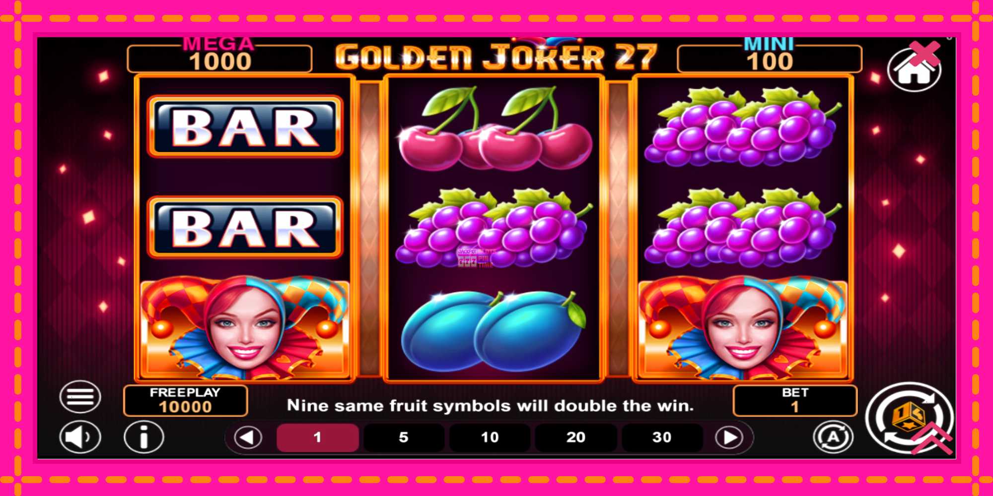 Slot machine Golden Joker 27 Hold & Win gratuitamente, immagine 2