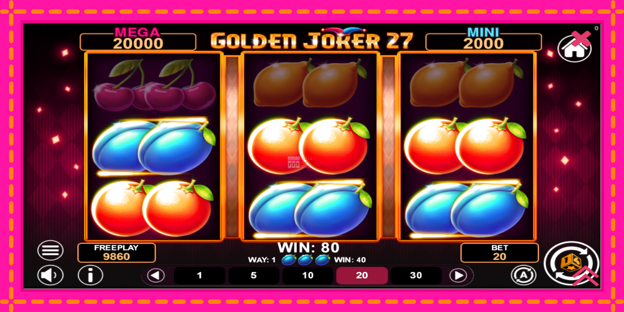 Slot machine Golden Joker 27 Hold & Win gratuitamente, immagine 4