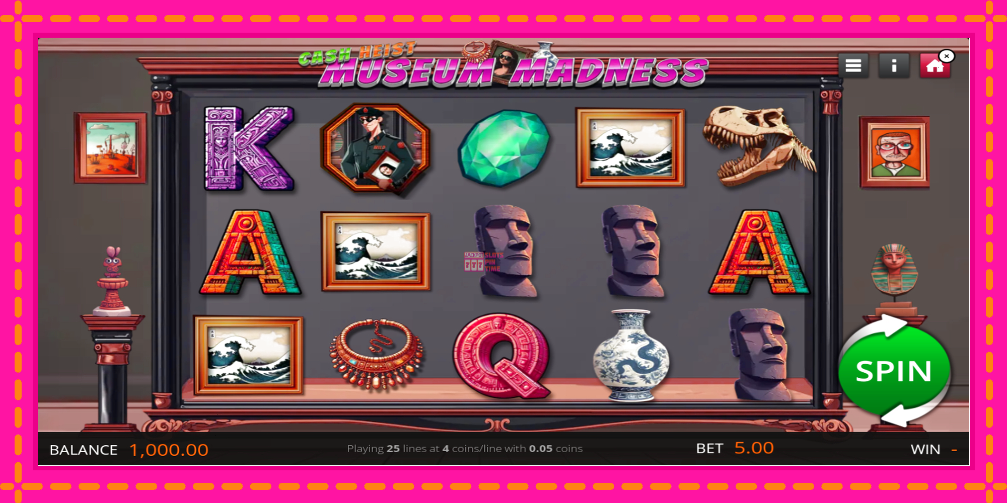 Slot machine Cash Heist Museum Madness gratuitamente, immagine 1