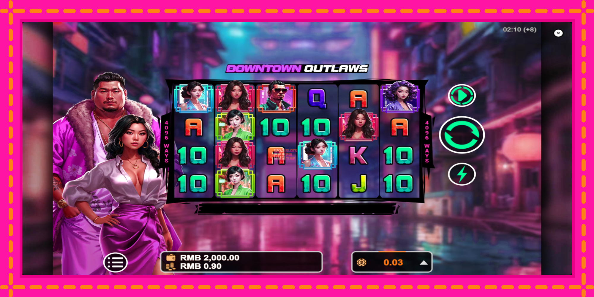 Slot machine Downtown Outlaws gratuitamente, immagine 2