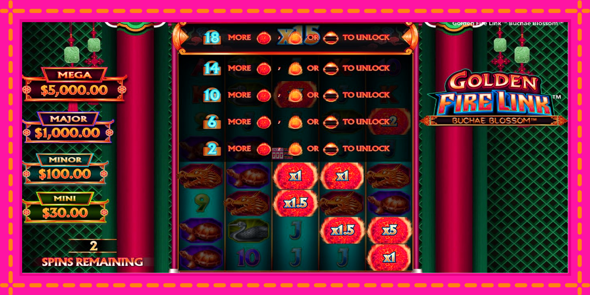 Slot machine Golden Fire Link Buchae Blossom gratuitamente, immagine 3