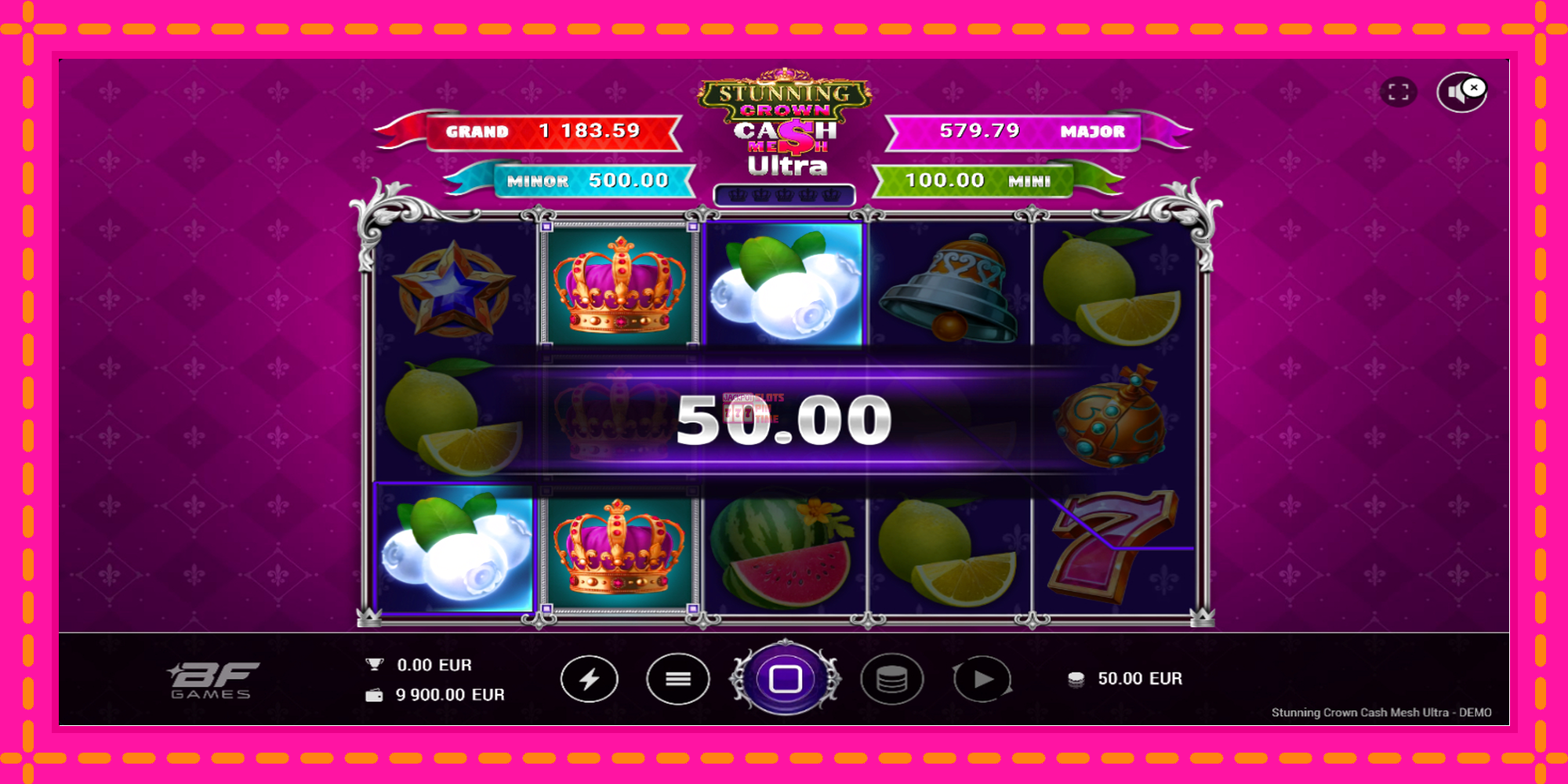 Slot machine Stunning Crown Cash Mesh Ultra gratuitamente, immagine 3