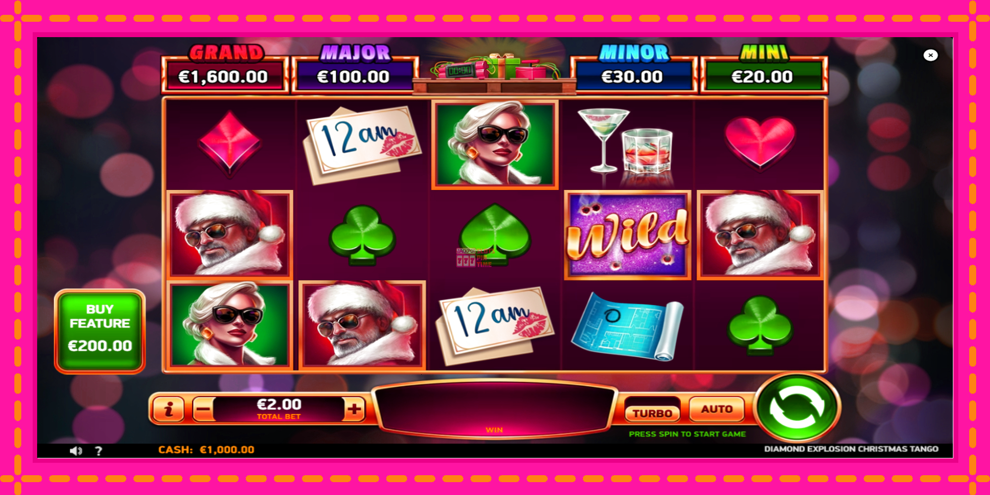 Slot machine Diamond Explosion Christmas Tango gratuitamente, immagine 2