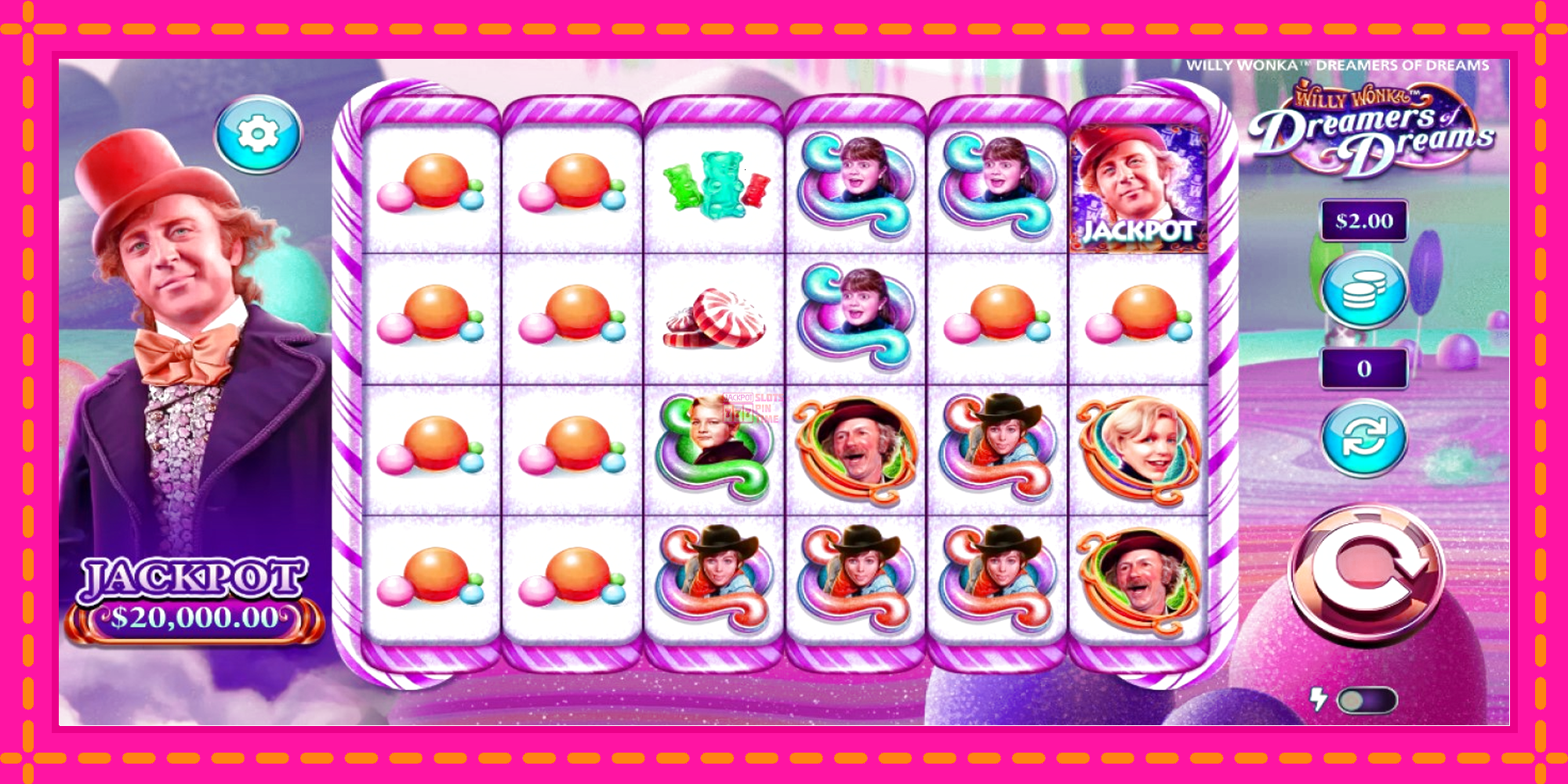 Slot machine Willy Wonka Dreamers of Dreams gratuitamente, immagine 1